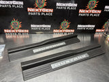2011 FORD MUSTANG GT LH AND RH ILLUMINATED DOOR SILL TRIM SET OEM #1231