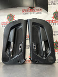 2016 FORD MUSTANG GT BLK CLOTH INTERIOR DOOR PANELS OEM #506