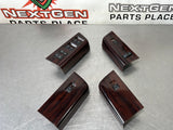 2010 FORD F350 LARIAT 6.4 LH AND RH FRONT AND REAR DOOR WINDOW SWITCH SET WOOD OEM #496