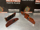 2012 GMC SIERRA 3500HD CREW CAB WOOD FRONT AND REAR POWER WINDOW SWITCHES #1172