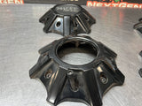 MOTO METAL GLOSS BLACK CENTER CAPS #3989
