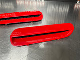 2009 PONTIAC G8 GT HOOD SCOOP VENTS RED OEM #948