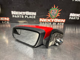 2014 FORD MUSTANG GT LH DRIVER SIDE VIEW MIRROR RED OEM #1225