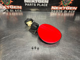 2004 PONTIAC GTO FUEL GAS DOOR ASSEMBLY TORRID RED OEM 92119899 #1306