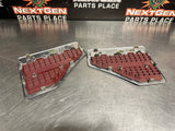2008-2010 FORD F350 6.4 LARIAT POWERSTROKE RH LH FENDER EMBLEMS OEM #1034