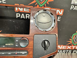 2008 FORD F250 RADIO BEZEL WOOD GRAIN LOADED OEM #298