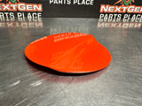 2015 FORD MUSTANG GT FUEL DOOR GAS LID TANK COVER ORANGE OEM #688