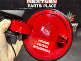 2006 PONTIAC GTO FUEL GAS DOOR ASSEMBLY TORRID RED OEM 92119899 #1522