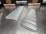 10-14 FORD MUSTANG GT EXTERIOR AIR VENTS REAR WINDOW LOUVRE SILVER OEM #763