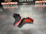 04-06 PONTIAC GTO TORRID RED ROCKER PANEL END CAPS PAIR OEM #1438