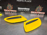 2005 PONTIAC GTO HOOD VENTS / SCOOPS YELLOW OEM #1269