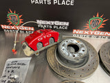 04-06 PONTIAC GTO BRAKE KIT DBA SLOTTED FRONT/REAR ROTORS W HAWK HPS PADS #762