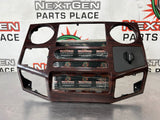 2010 FORD F250 RADIO BEZEL CLIMATE CONTROL WOOD TRIM  BEZEL #518