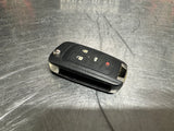 2014 CAMARO 4 BUTTON FOLDING KEY FOB USED OEM 13500222 #1008
