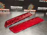 2014 FORD MUSTANG GT HOOD VENT LOUVERS PAIR RUBY RED OEM #783