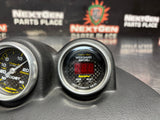 2005 PONTIAC GTO AUTO METER CARBON FIBER DUAL POD GAUGES BOOST PSI WIDEBAND 1269