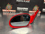 2004 PONTIAC GTO LH DRIVER SIDE MIRROR TORRID RED OEM #1027