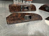 2011 GMC SIERRA CREW CAB WOOD LH RH RR LR POWER WINDOW SWITCHES OEM #889