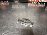 2011 FORD F250 KING RANCH TAILGATE EMBLEM OEM #1148