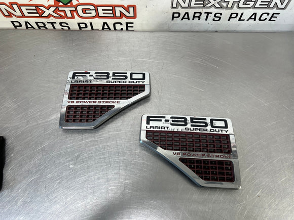 08-10 FORD F350 6.4 POWERSTROKE EMBLEM SET OEM #503