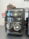 08-10 FORD F350 SUPERDUTY  AFTERMARKET RECON SMOKED/BLACK HEADLIGHTS HALOS #291