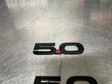2013 FORD MUSTANG GT 5.0 FENDER EMBLEMS LH/RH BLACK OEM #990