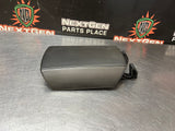 2010 CAMARO LEATHER CENTER CONSOLE LID W WHITE STITCH OEM #1184