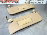 2012 FORD F350 KING RANCH SUN VISOR SET TAN OEM #471