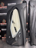 2021 CAMARO SS LH RH DOOR PANELS DOOR CARDS CERAMIC WHITE AND BLACK OEM #1556