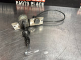 2005 C6 CORVETTE HATCH TRUNK RELEASE CABLE WITH BUTTON AND KEY OEM #1030