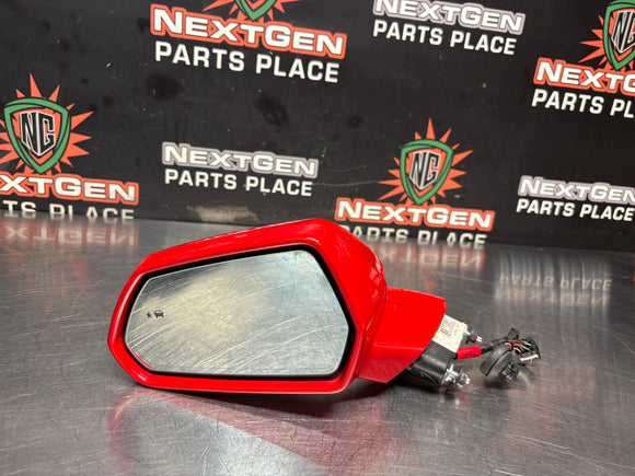 2019 CAMARO SS LH DRIVER SIDE VIEW MIRROR RED OEM 84503197 #1126
