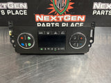 2013 CHEVY SILVERADO 6.6 AC HEATER CLIMATE CONTROL 20921714 OEM #1011
