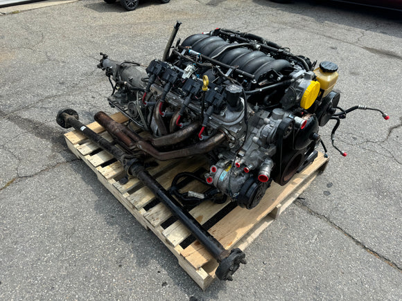 2004 PONTIAC GTO LS1 5.7 ENGINE 4L60E COMBO WITH HARNESS AND ECU OEM #547