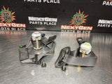 2005 C6 CORVETTE FRONT SEAT BELTS DRIVER / PASSENGER BLCK OEM #1030