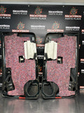 2005 PONTIAC GTO LH RH FRONT DOOR PANELS BLACK ALCANTARA AND LEATHER OEM #1191