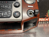2014 FORD F350 RADIO BEZEL WOOD GRAIN DC34-2504302-C OEM #1333