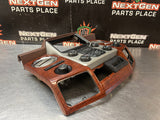 2013 FORD F250 F350 RADIO BEZEL CLIMATE CONTROL WOOD TRIM #1279