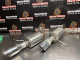 11-14 FORD MUSTANG GT ROUSH AXLE BACK ROUND TIPS EXHAUST OEM #1588