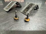 05-13 C6 CORVETTE REAR FENDER TO BUMPER HEAT SHIELD BRACKETS 10372232 OEM #1080