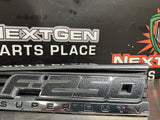 2012 FORD F250 DIESEL LH RH DRIVER PASSENGER SIDE FENDER EMBLEMS OEM #980
