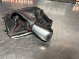 2004 PONTIAC GTO 6 SPEED MANUAL SHIFTER KNOB W BOOT AND TRIM RED STITCH OEM #1438