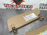 2012 FORD F350 KING RANCH SUN VISOR SET TAN OEM #471