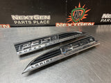 2015 FORD F350 DIESEL LH RH DRIVER PASSENGER SIDE FENDER EMBLEMS OEM #1236