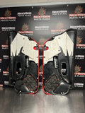 97-04 C5 CORVETTE DOOR PANELS BLACK/ RED OEM #880