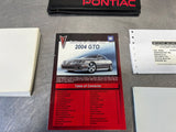 2004 PONTIAC GTO OWNERS MANUAL OEM #693