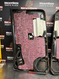 2005 PONTIAC GTO LH RH FRONT DOOR PANELS BLACK ALCANTARA AND LEATHER OEM #1191