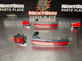 2009 PONTIAC G8 RED / CHROME LH RH SIDE EXTERIOR DOOR HANDLES FRONT & REAR #948