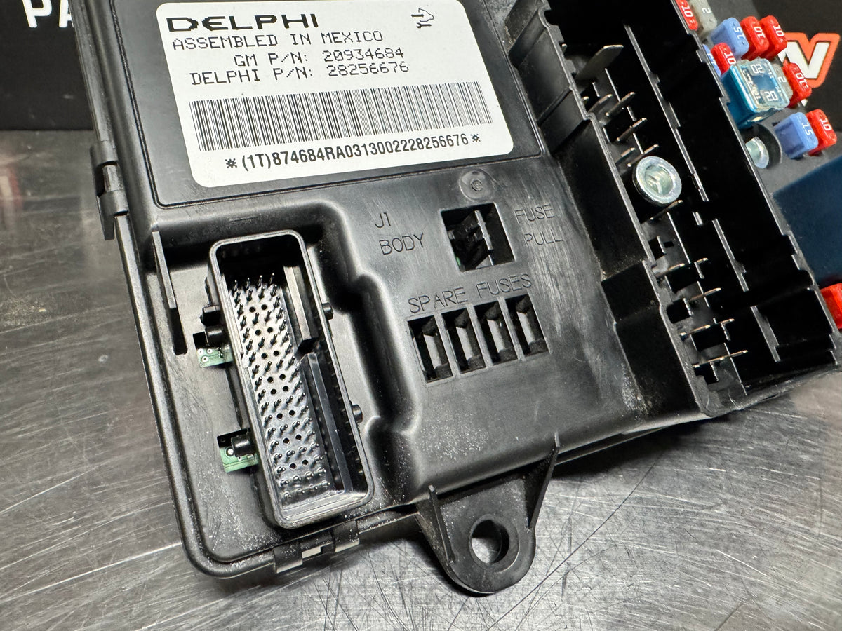 2011 C6 CORVETTE BCM BODY CONTROL MODULE FUSE BOX OEM 20934684 #741 ...