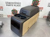 2013 FORD F150 CENTER CONSOLE BLK AND TAN OEM #587