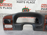 2005 FORD F250 LARIAT BLK WOODGRAIN DASH RADIO CLUSTER BEZEL TRIM LOADED OEM #519